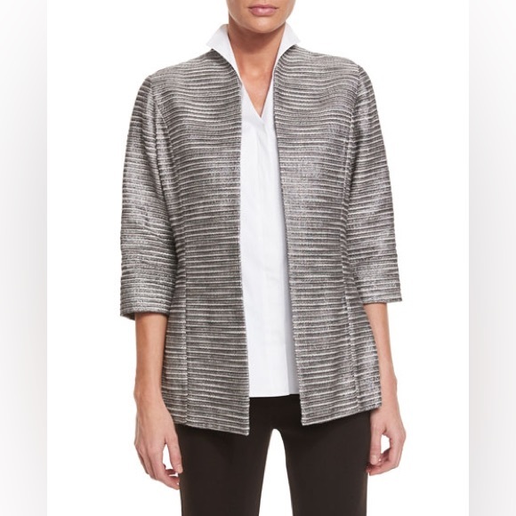 Misook NWT Silver Linings Metallic Jacket, 2X - Picture 1 of 10